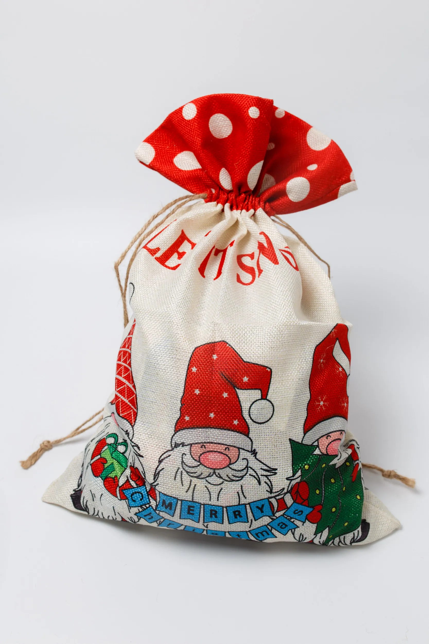 Оригинальное фото мешка Merry Christmas